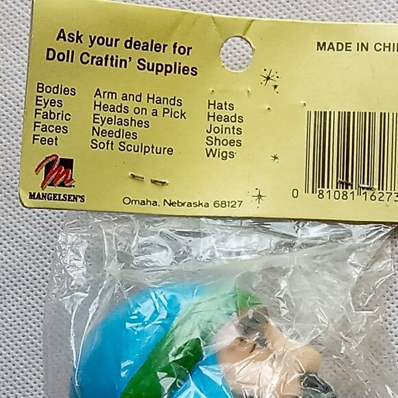 🎯 10 for $10 / 2 Vintage Crafting Wise Men Plastic Doll Heads Doll Craftin' - Picture 6 of 9